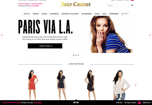 Каталог Juicy Couture (Джуси Кутюр)